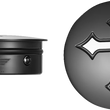 Load image into Gallery viewer, Figurati Designs Swing Arm Covers - Cross - Custom - Black - Main Product View
