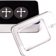 Load image into Gallery viewer, Figurati Designs Swing Arm Covers - Cross - Custom - Black - Back View