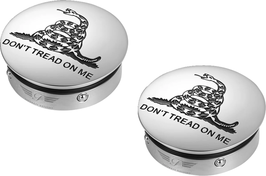 Figurati Designs Swing Arm Covers - Don't Tread On Me - Custom - Side View