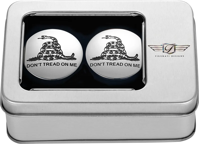 Figurati Designs Swing Arm Covers - Don't Tread On Me - Custom - Back View