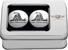 Load image into Gallery viewer, Figurati Designs Swing Arm Covers - Don't Tread On Me - Custom - Back View