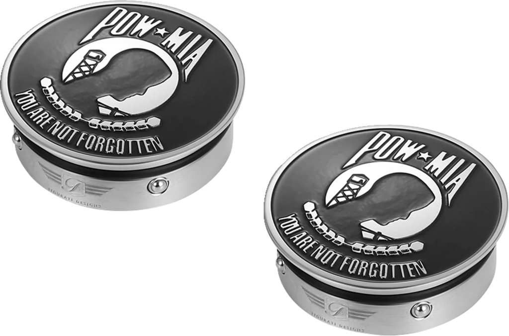 Figurati Designs Swing Arm Covers - POW MIA - Custom - Side View