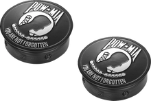 Load image into Gallery viewer, Figurati Designs Swing Arm Covers - POW MIA - Custom - Black - Side View