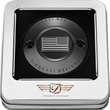 Load image into Gallery viewer, Figurati Designs Timing Cover - 2 Hole - American Flag - Contrast Cut - Black - Back View