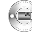 Load image into Gallery viewer, Figurati Designs Timing Cover - 2 Hole - American Flag - Contrast Cut - Stainless Steel - Side View