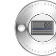 Load image into Gallery viewer, Figurati Designs Timing Cover - 2 Hole - Blue Line American Flag - Stainless Steel - Side View