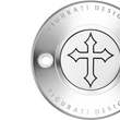 Load image into Gallery viewer, Figurati Designs Timing Cover - 2 Hole - Cross - Stainless Steel - Side View
