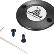 Load image into Gallery viewer, Figurati Designs Timing Cover - 2 Hole - Don't Tread on Me - Black - Main Product View