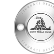 Load image into Gallery viewer, Figurati Designs Timing Cover - 2 Hole - Don't Tread on Me - Stainless Steel - Main Product View