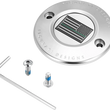 Load image into Gallery viewer, Figurati Designs Timing Cover - 2 Hole - Green Line American Flag - Stainless Steel - Main Product View