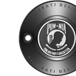 Load image into Gallery viewer, Figurati Designs Timing Cover - 2 Hole - POW MIA - Black - Side View