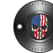 Load image into Gallery viewer, Figurati Designs Timing Cover - 2 Hole - Skull - Black - Side View