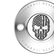 Load image into Gallery viewer, Figurati Designs Timing Cover - 2 Hole - Skull - Contrast Cut - Stainless Steel - Side View