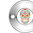 Load image into Gallery viewer, Figurati Designs Timing Cover - 2 Hole - Sugar Skull - Mirror Polished - Stainless Steel - Side View