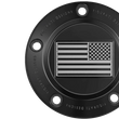 Load image into Gallery viewer, Figurati Designs Timing Cover - 5 Hole - American Flag - Contrast Cut - Black - Side View
