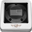 Load image into Gallery viewer, Figurati Designs Timing Cover - 5 Hole - American Flag - Contrast Cut - Black - Back View