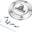 Load image into Gallery viewer, Figurati Designs Timing Cover - 5 Hole - Don't Tread on Me - Stainless Steel - Main Product View