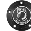 Load image into Gallery viewer, Figurati Designs Timing Cover - 5 Hole - POW MIA - Black - Side View