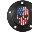 Load image into Gallery viewer, Figurati Designs Timing Cover - 5 Hole - Skull - Black - Side View
