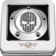 Load image into Gallery viewer, Figurati Designs Timing Cover - 5 Hole - Skull - Contrast Cut - Stainless Steel - Back View