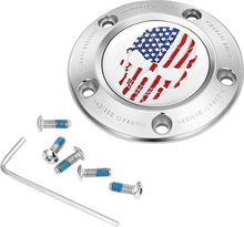Load image into Gallery viewer, Figurati Designs Timing Cover - 5 Hole - Skull - Stainless Steel - Main Product View