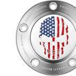 Load image into Gallery viewer, Figurati Designs Timing Cover - 5 Hole - Skull - Stainless Steel - Side View