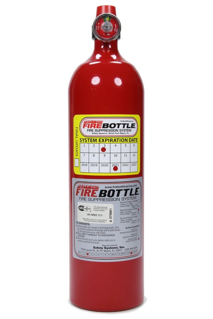 Fire Bottle Fire Suppression Bottle Only 5lb NOVEC 1230 PRC-500S-N