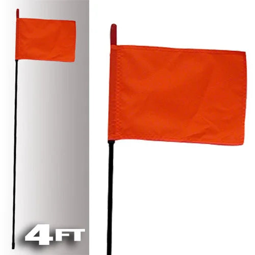 Firestik Antenna Co BLACK FIRE STICK W/ORANGE SAFETY FLAG - 4FT F4-BLACK-8120R - Main Product View