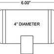 Load image into Gallery viewer, Firestone Air Tank 0.25 Gallon 4in. x 6in. (2) 1/4in. NPT Ports 150 PSI Max - Black (WR17609166) - Main Product View