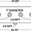 Load image into Gallery viewer, Firestone Air Tank 20 Gallon 12in. x 44in. (6) 1/2in. NPT Ports 150 PSI Max - Black (WR17609277) - Main Product View