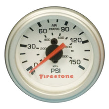Load image into Gallery viewer, Firestone Replacement Single Pressure Gauge - White Face (For PN 2225 / 2229 / 2196) (WR17609181) - Main Product View