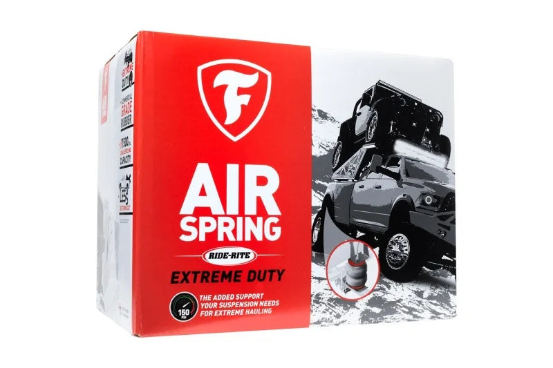 Firestone Ride-Rite RED Label Extreme Duty Air Spring Kit Rear 11-13 Ford F450 2WD/4WD (W217602703) - Side View