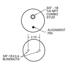 Load image into Gallery viewer, Firestone Ride-Rite Replacement Air Spring 26C 3/4CFOFF 2BN (W217607701) - Detail View