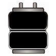 Load image into Gallery viewer, Firestone Ride-Rite Replacement Bellow 268C 5/8CF 1/2PIN BN (W217606766) - Back View