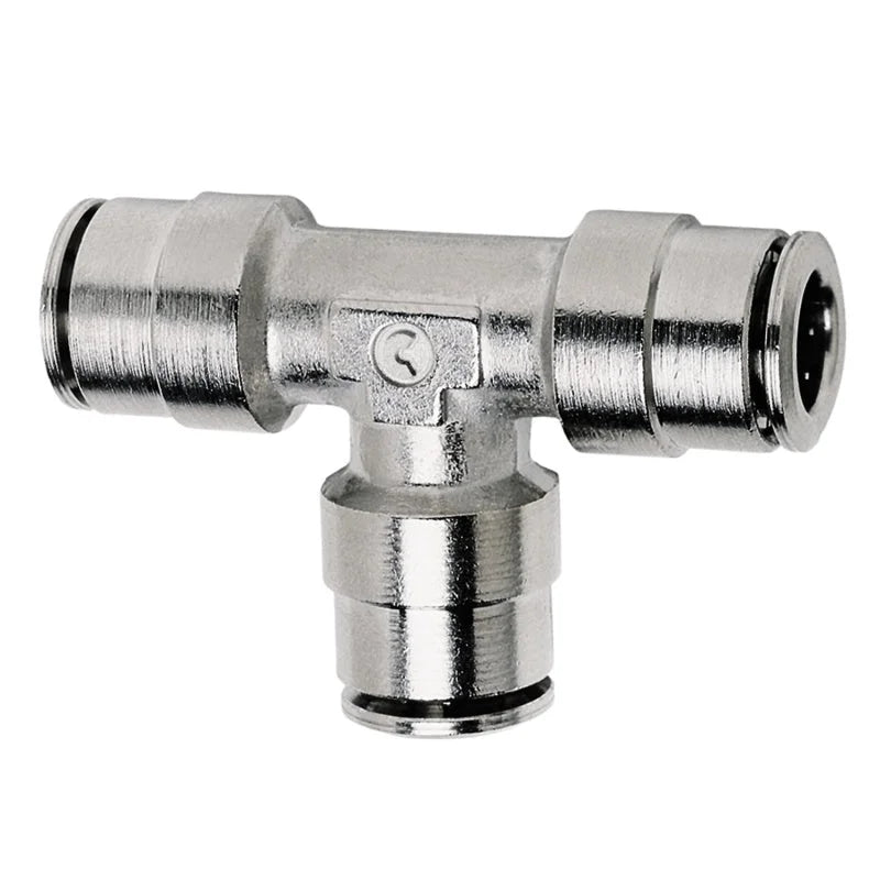 Firestone Union Tee 1/4in. Nickel Push-Lock Air Fitting - Single (WR17603461) - Main Product View