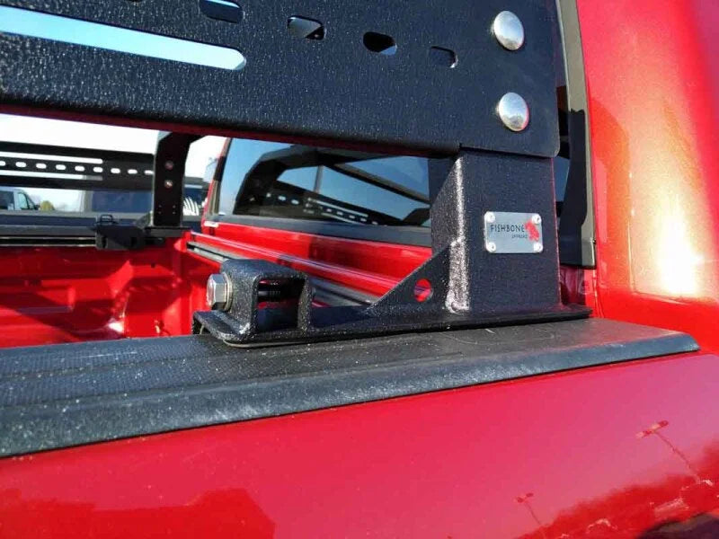Fishbone Offroad 05-22 Toyota Tundra Bed Rack 74In Bed Tackle Rack - Installation View