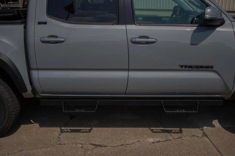 Fishbone Offroad 05-23 Tacoma Side Steps - Back View