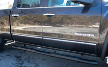 Load image into Gallery viewer, Fishbone Offroad 07-18 Chevrolet Silverado 1500/2500/3500 Crew Cab Oval Side Steps - Black Textured - Side View
