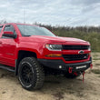 Load image into Gallery viewer, Fishbone Offroad 07-18 Chevrolet Silverado 1500/2500/3500 Double Cab Oval Side Steps -Black Textured - Additional View 7