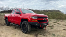 Load image into Gallery viewer, Fishbone Offroad 07-18 Chevrolet Silverado 1500/2500/3500 Double Cab Oval Side Steps -Black Textured - Additional View 7