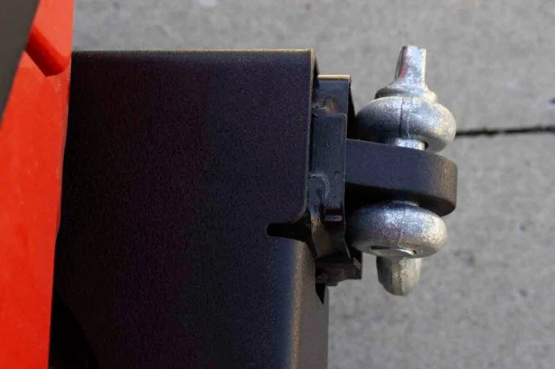 Fishbone Offroad 07-18 JK Wrangler Rubicon and Unlimited Jeep JK Rear D-Ring Frame Mounts - Back View