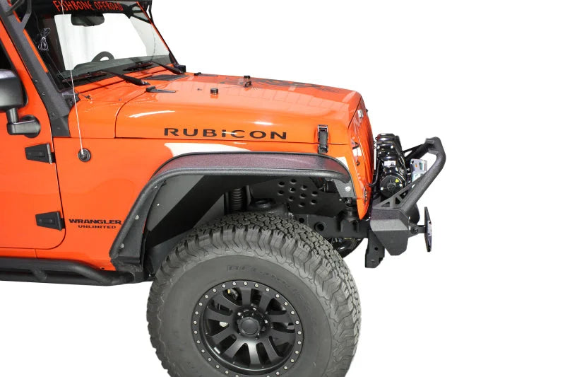 Fishbone Offroad 07-18 Jeep JK Wrangler Front/Rear Inner Fenders -Aluminum - Blk Pwdrcoat (Set Of 4) - Installation View