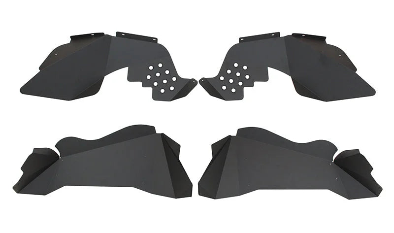 Fishbone Offroad 07-18 Jeep JK Wrangler Front/Rear Inner Fenders -Aluminum - Blk Pwdrcoat (Set Of 4) - Additional View 6