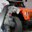 Load image into Gallery viewer, Fishbone Offroad 07-18 Jeep Wrangler Front/Rear Tube Fenders - Aluminum Blk Txtrd Pwdrcoat(Set Of 4) - Installation View