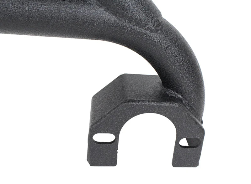 Fishbone Offroad 07-18 Jeep Wrangler JK 2 Door Steel Side Steps - Black Textured Powdercoat - Back View