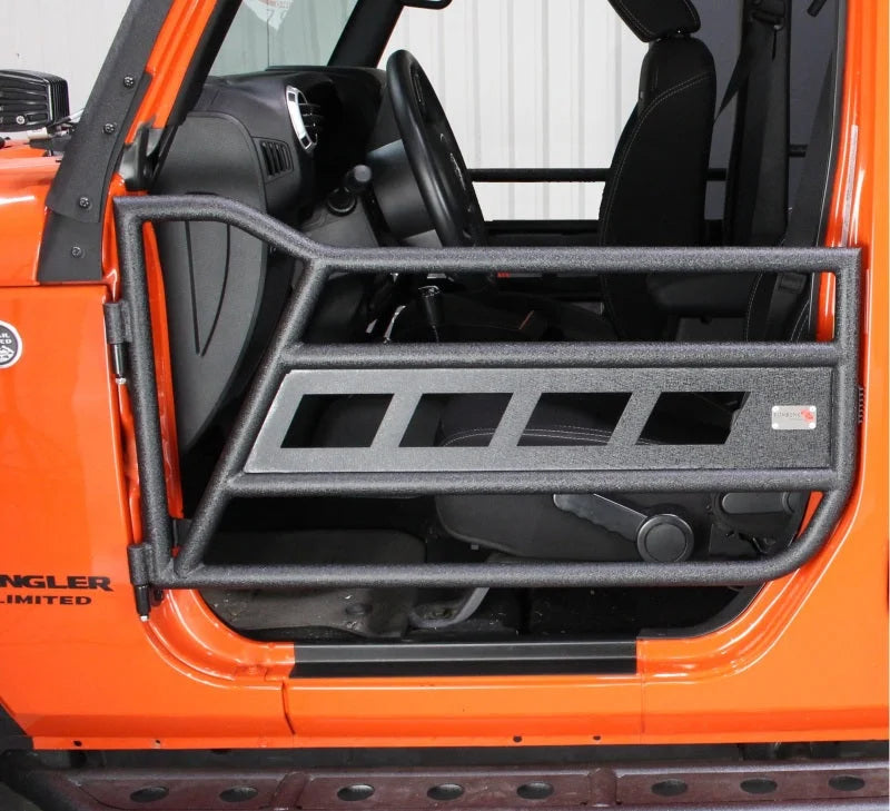 Fishbone Offroad 07-18 Jeep Wrangler JK 2 Door Tube Doors - Side View
