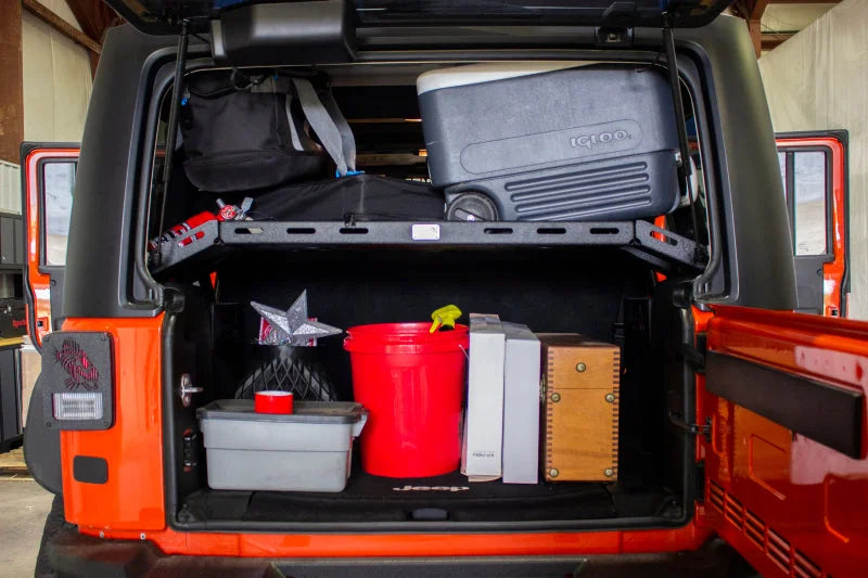 Fishbone Offroad 07-18 Jeep Wrangler JK 4 Door Fisbone Offroad Interior Storage Rack - Additional View 7
