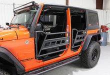 Load image into Gallery viewer, Fishbone Offroad 07-18 Jeep Wrangler JK 4 Door Front/Rear Tube Doors - Installation View