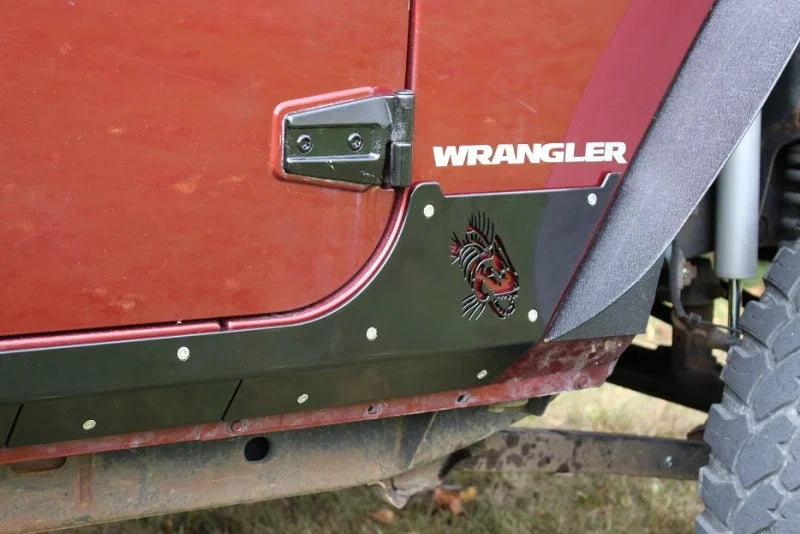 Fishbone Offroad 07-18 Jeep Wrangler JK 4 Door Rocker Guards Scale Armor - Additional View 6