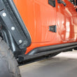Load image into Gallery viewer, Fishbone Offroad 07-18 Jeep Wrangler JK 4 Door Rubicon Steel Rock Slider - Black Textured Powdercoat - Side View